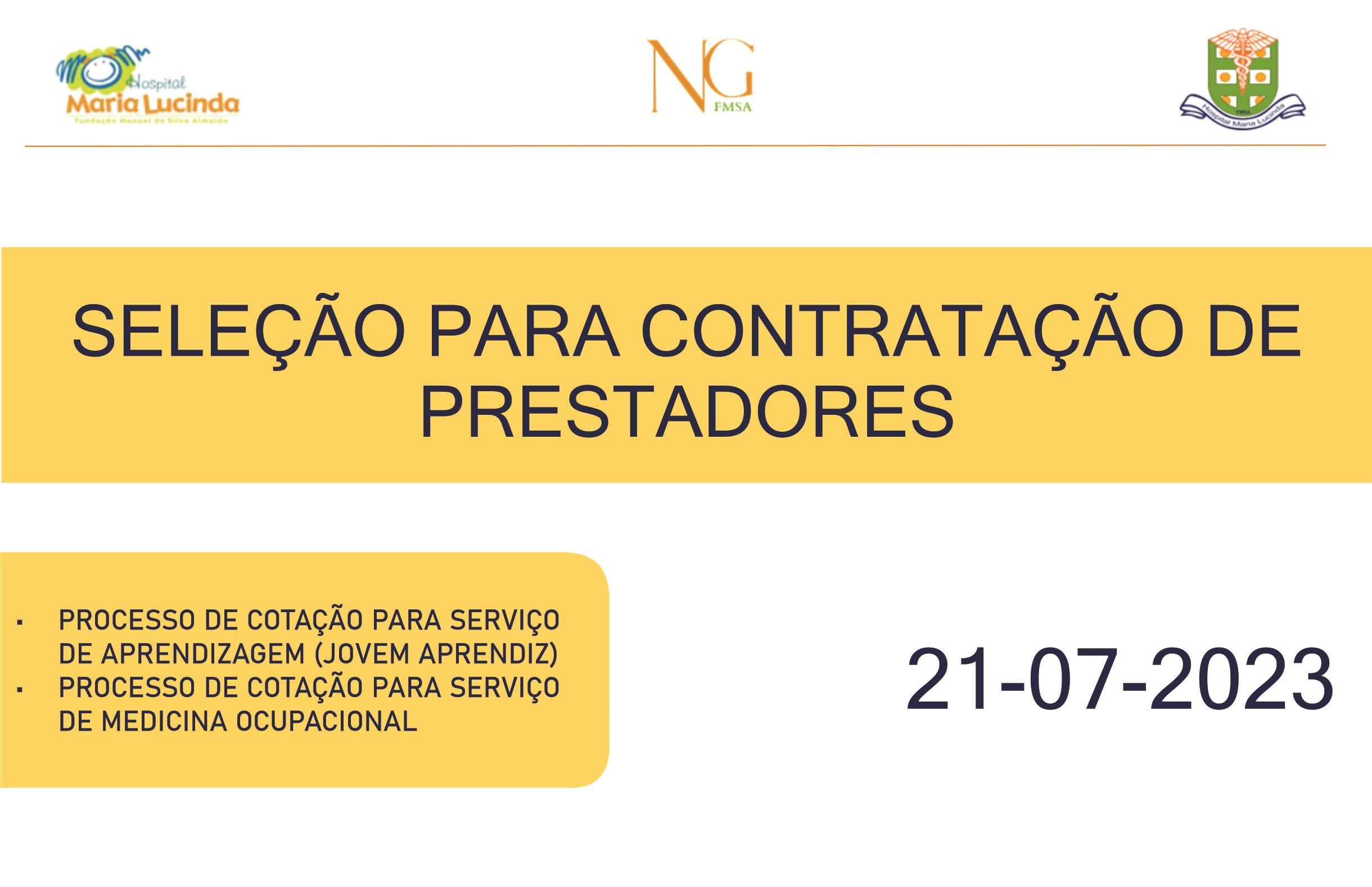 Processo De Cotação Para Jovem Aprendiz e Medicina Ocupacional.