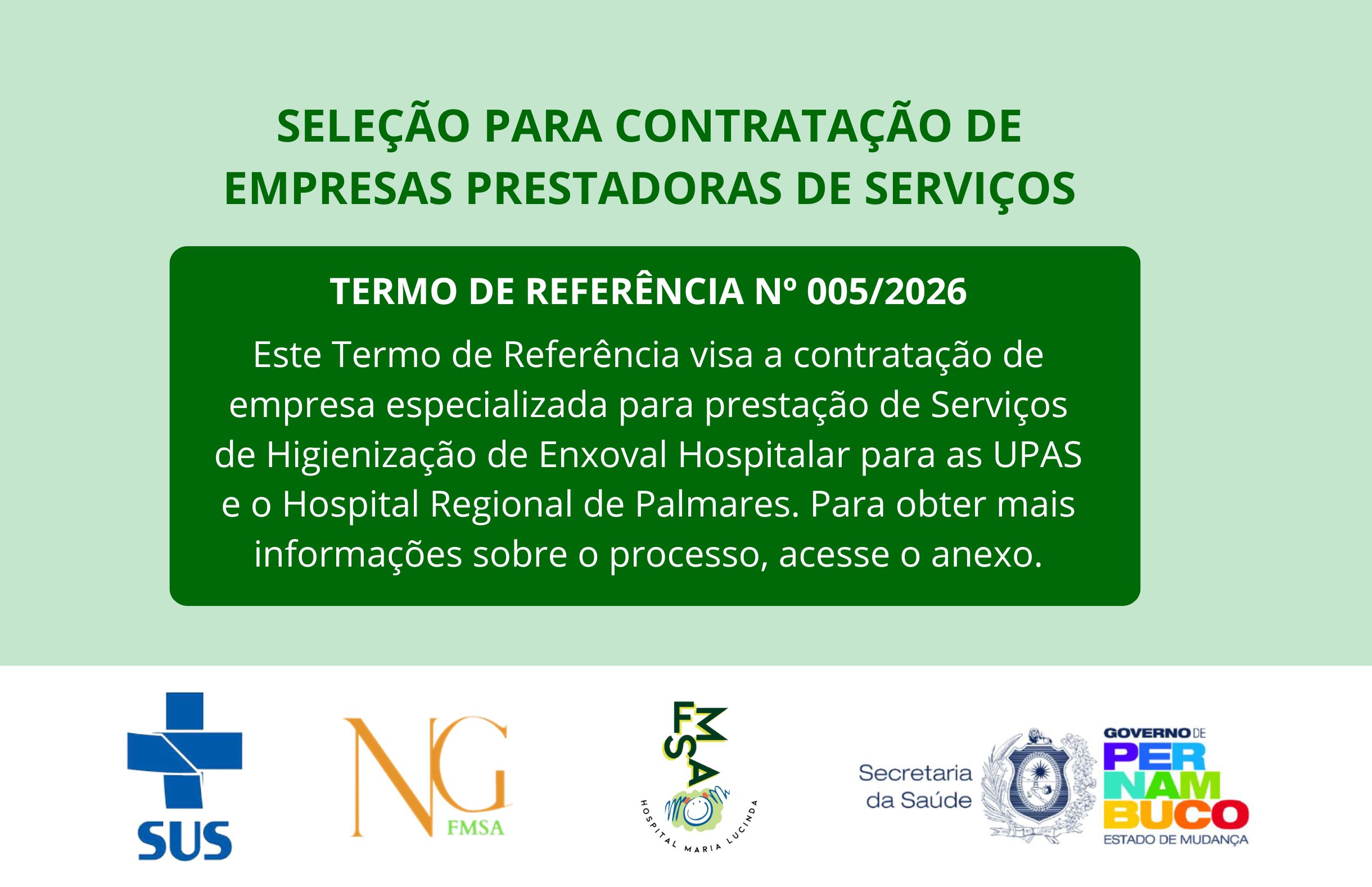 TERMO DE REFERÊNCIA Nº 005/2026