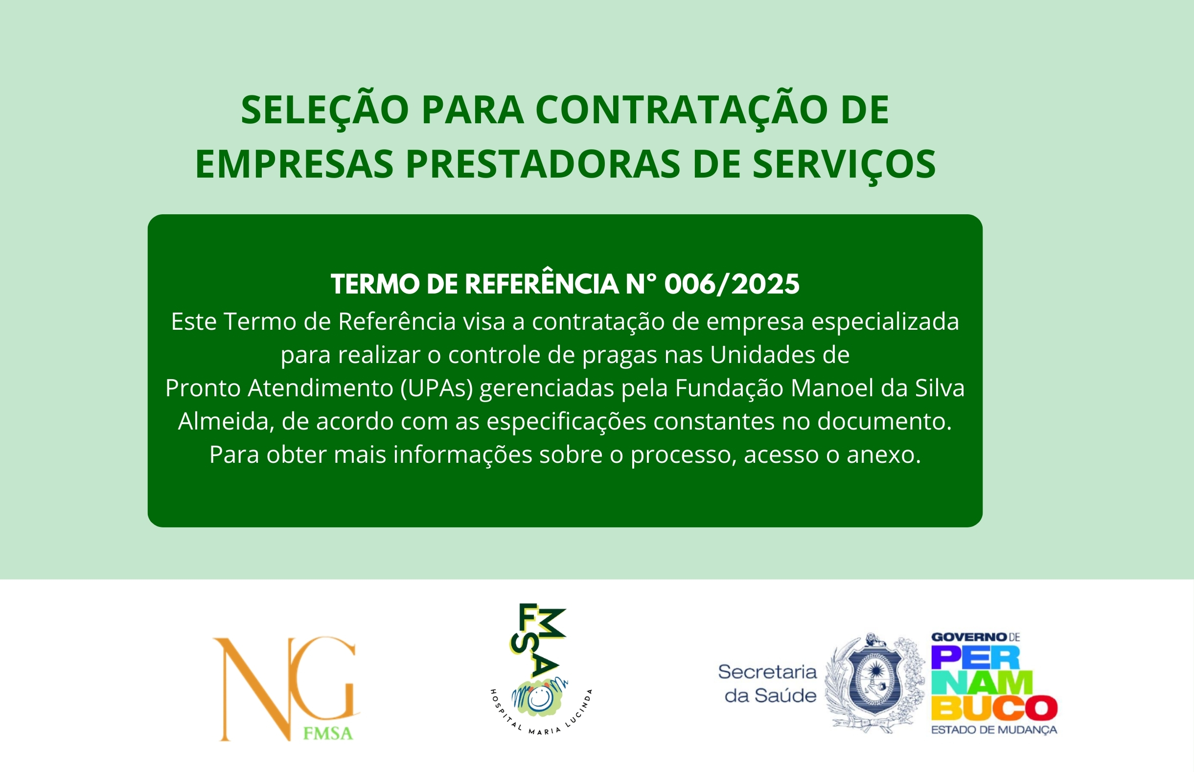 TERMO DE REFERÊNCIA Nº 006/2025